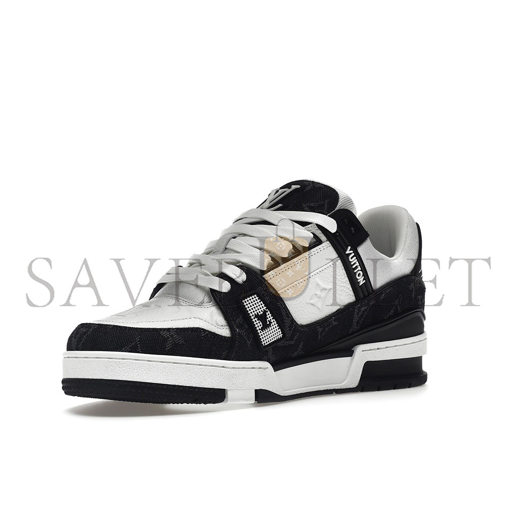 LOUIS VUITTON LV TRAINER WHITE BLACK 1AC2AB